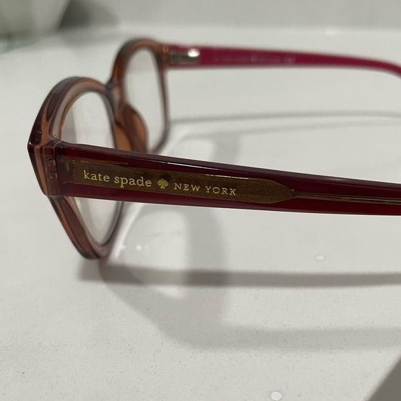 Kate Spade Pink Clear Glasses Cat Eye *FRAME ONLY* Reading Sunglasses Chic - Picture 2 of 8